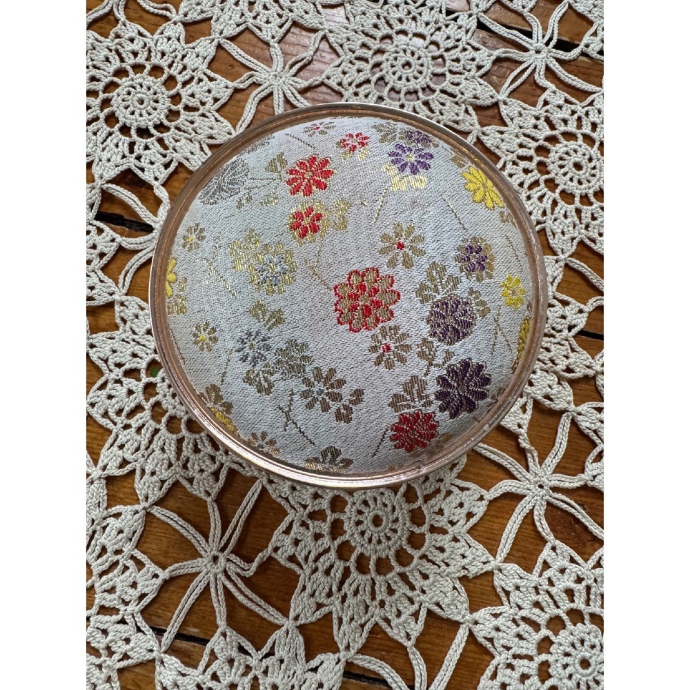 Vintage Floral Pandora's Box with Red Interior‎ Decor